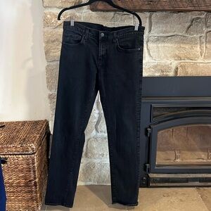 J Brand Tyler black denim jeans sz 32